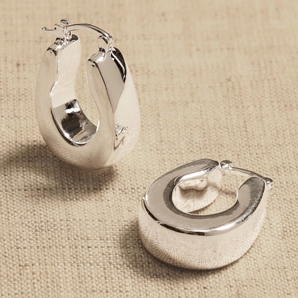 Banana Republic RAVENA HORSESHOE HOOP EARRINGS Aureus + Argent